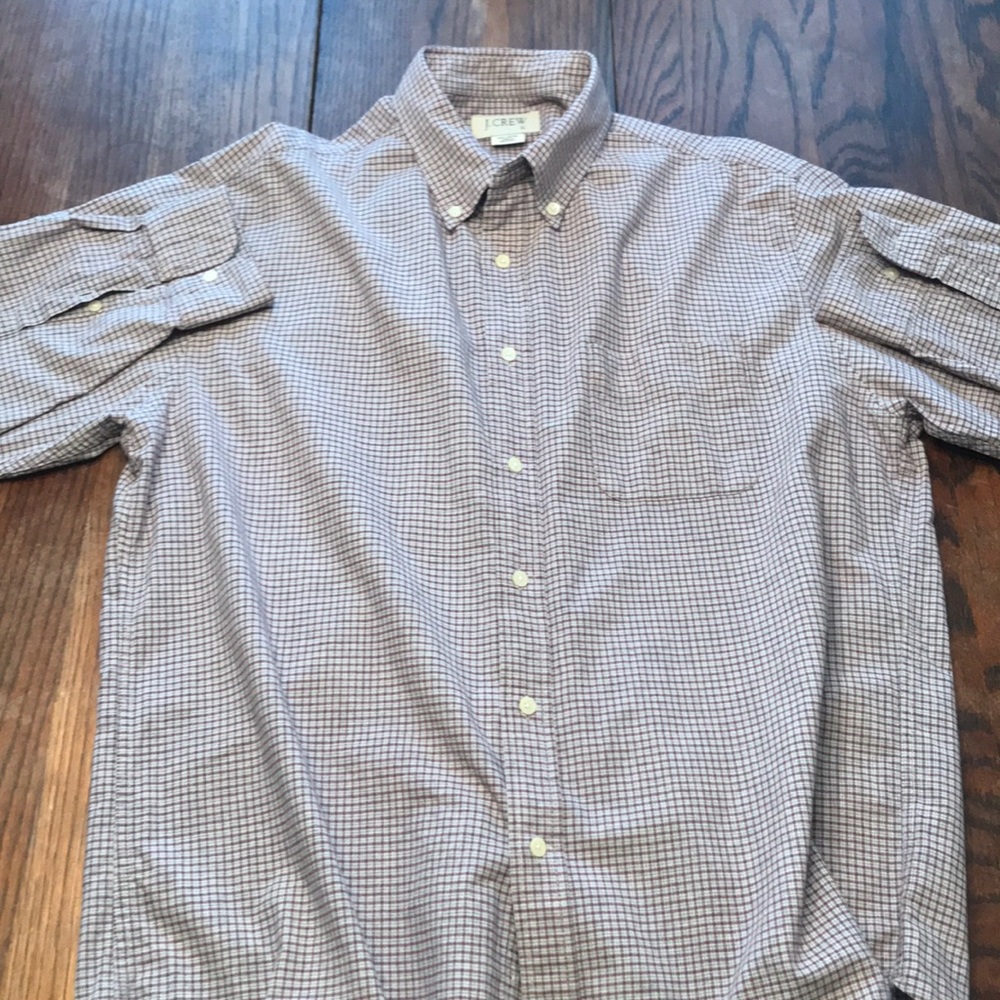 J. Crew long sleeve button down.
